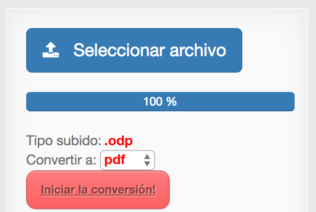 Comment convertir ODP en PDF en ligne